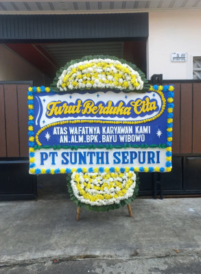 Papan Bunga Duka di Saba